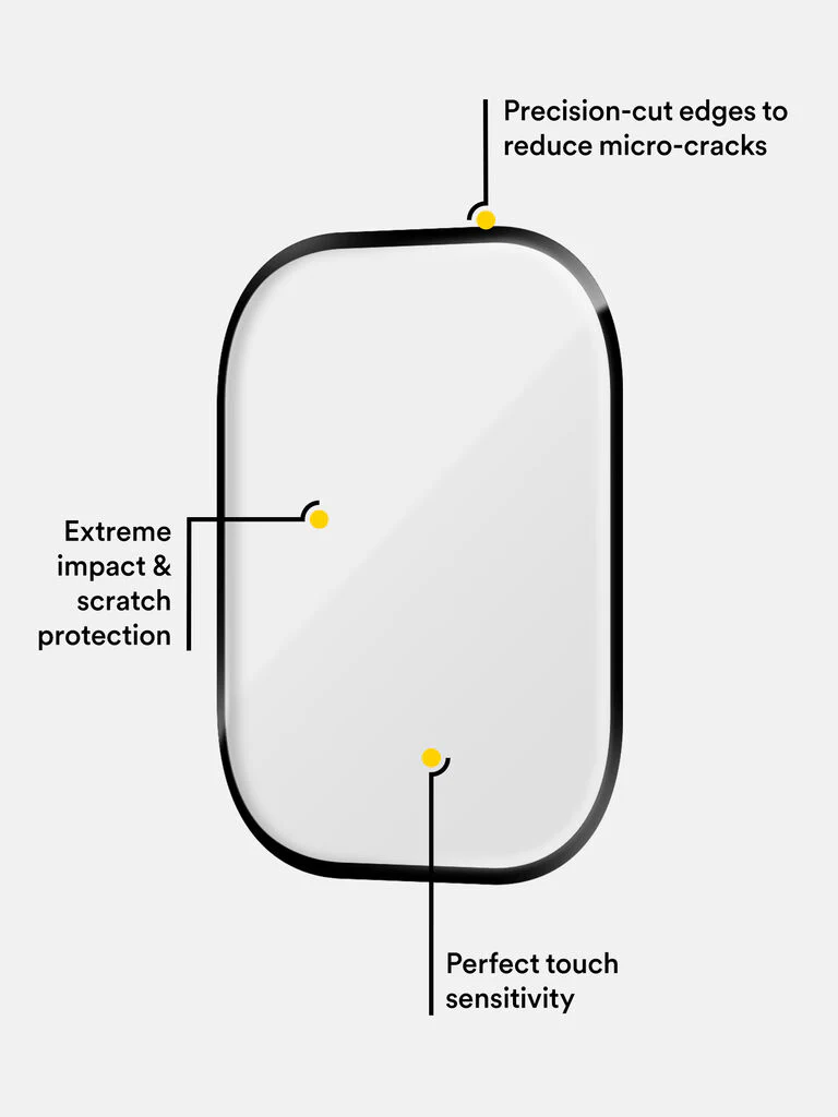 Apple Watch Series 11/10  PRTX® Screen Protector with Shatterproof Synthetic Glass - Image 6