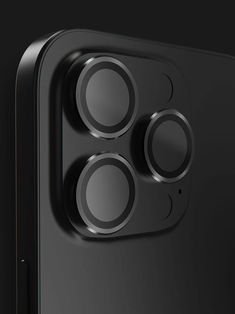 BodyGuardz Apex iPhone 16 Pro/16 Pro Max Camera Protector (Black) Replacement