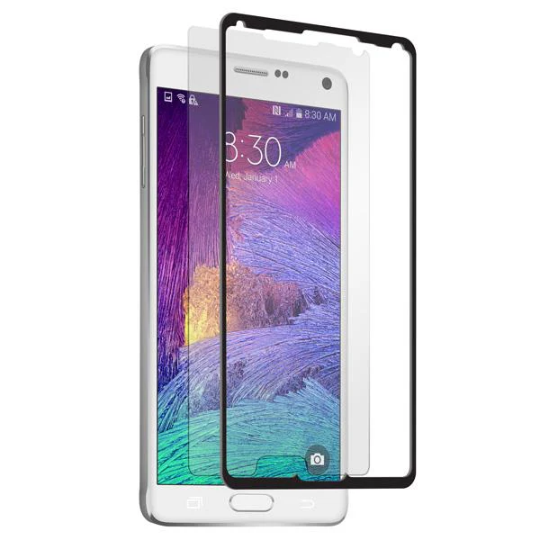BodyGuardz Pure Glass + The Crown for Samsung Galaxy Note 4 (Black) Replacement