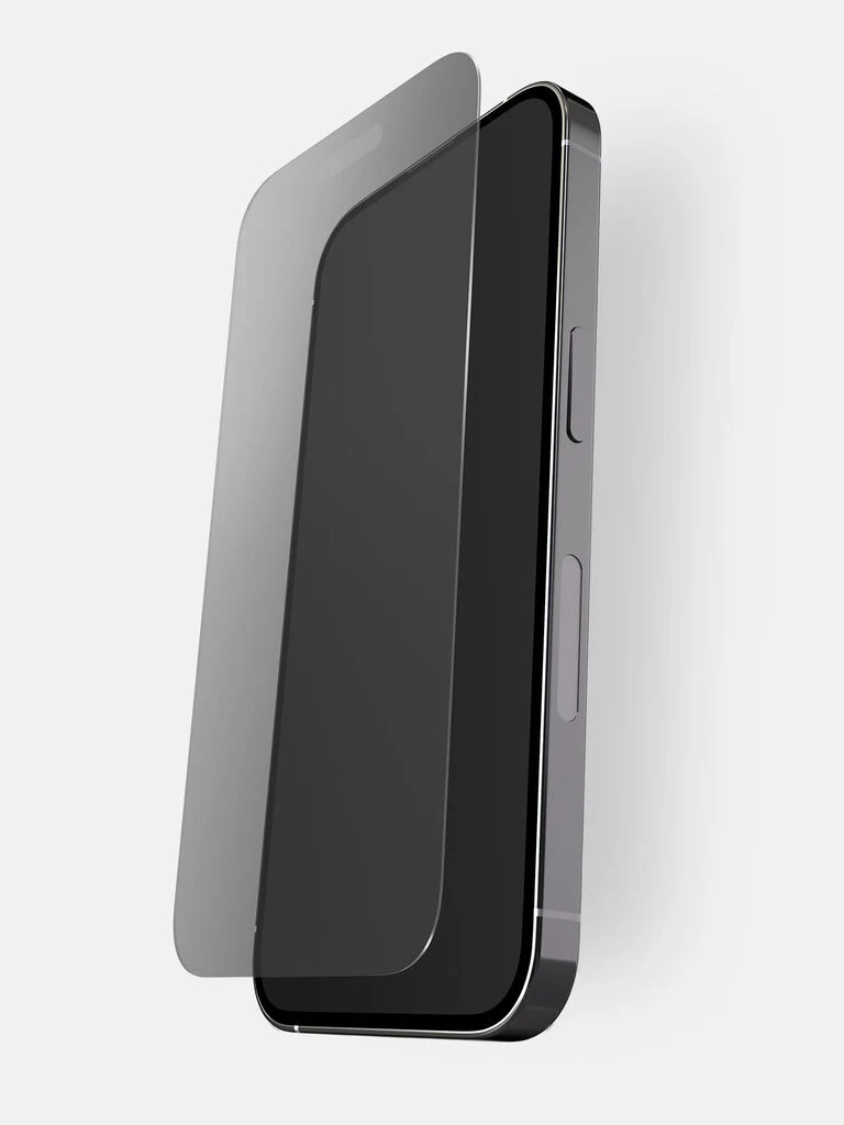 Privacy Tempered Glass Screen Protector for iPhone 17, Clear w/Black Border, Replacement